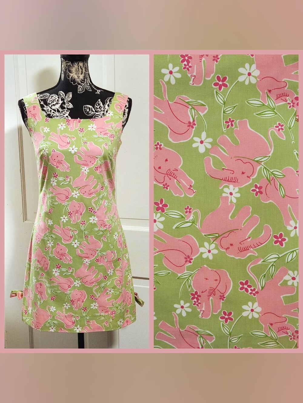 🐘RARE/VTG Lilly Pulitzer🐘 - "Toast Of The Town" Stretch Shift Dress